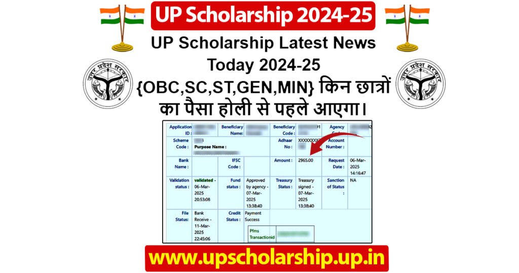 UP Scholarship Latest News Today 2024